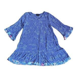 Ellen Tracy Women's Flutter Sleeve Sleep Dress - Size Medium